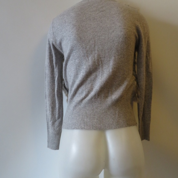 SUNCOO GREY CARDIGAN SWEATER TOP SZ: S * - Picture 6 of 7